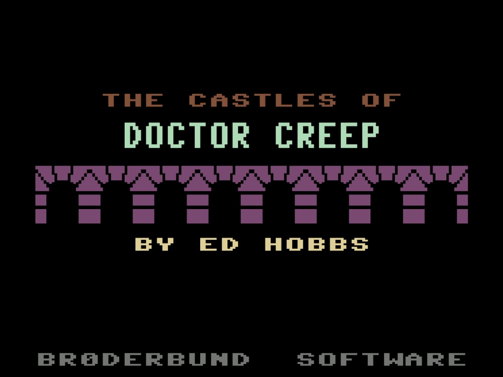 Title Screen of The Castles of Doctor Creep for Commodore 64